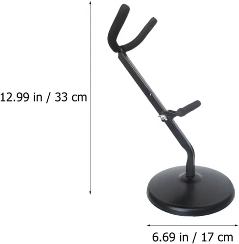 Vista 3 de SUPVOX Soporte de escritorio para saxofón, soporte para bajos, accesorios de escritorio, soporte de exhibición para saxofón, soporte de pared