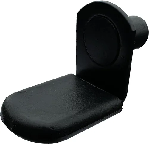 Vista 4 de Clavijas de soporte de estante de vidrio de 1/4 pulgadas con funda de vinilo marrón Estilo de soporte Latón antiguo Paquete de 25
