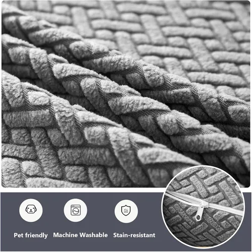 Vista 6 de Yoovat Fundas de Almohadas Decorativas Fundas de Cojines para Sofá Resistentes al Desgaste Elásticas Universales para Sofá Decoración del Hogar