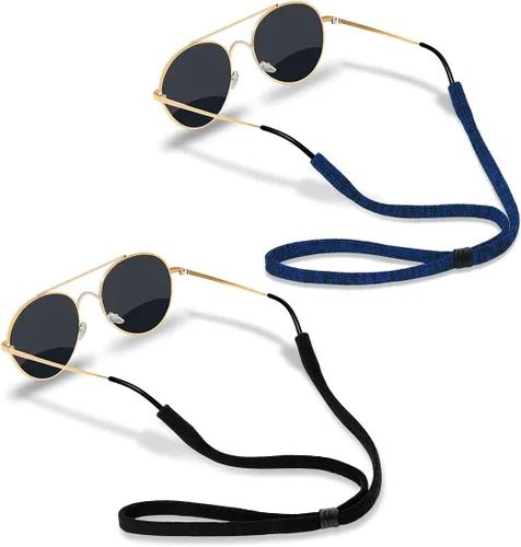 Vista 9 de Correa de gafas (2 piezas) Correa de gafas deportivas Retenedor ajustable de gafas de sol para hombres mujeres