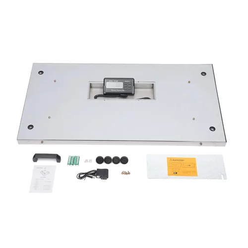 Vista 8 de Escala digital veterinaria para ganado, báscula veterinaria para mascotas, plataforma de acero inoxidable, 1100 libras, báscula de envío postal