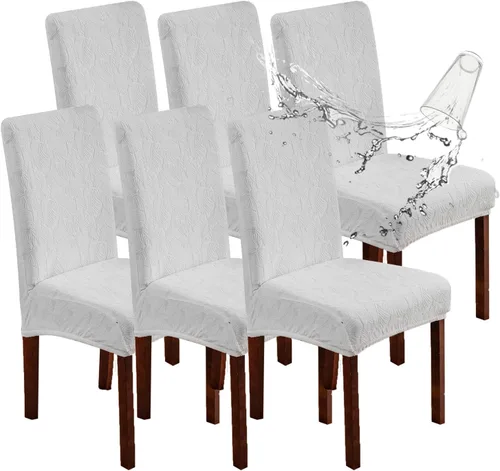 Vista 40 de Fundas impermeables para sillas de comedor, fundas elásticas para sillas Parsons, para comedor, cocina, funda protectora para silla de comedor