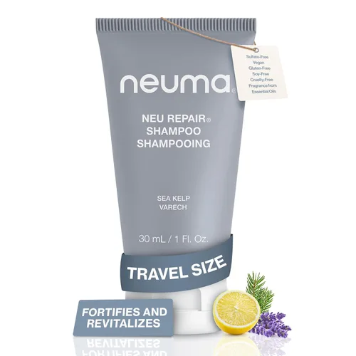 Neuma Neu Repair Shampoo - Revitalizes, and Strengthens Damaged Hair, Sulfate-Free, Lemon, Lavender and Fir Needle Scent