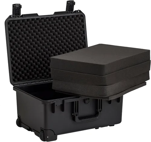 Vista 3 de MEIJIA Funda rígida portátil impermeable para todo tipo de clima, funda para cámara con espuma de ajuste personalizable, diseño ligero con mango