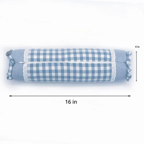 Vista 2 de Almohada cervical de trigo sarraceno con relleno ajustable, cojín cervical para soporte lumbar de cuello, almohada cilíndrica de enfriamiento