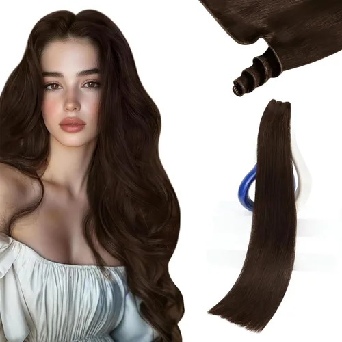 Vista 44 de Sunny Hair Extensiones de Cabello para Coser de Cabello Humano Real Negro Extensiones de Cabello en Trama para Mujeres Cabello Real Extensiones