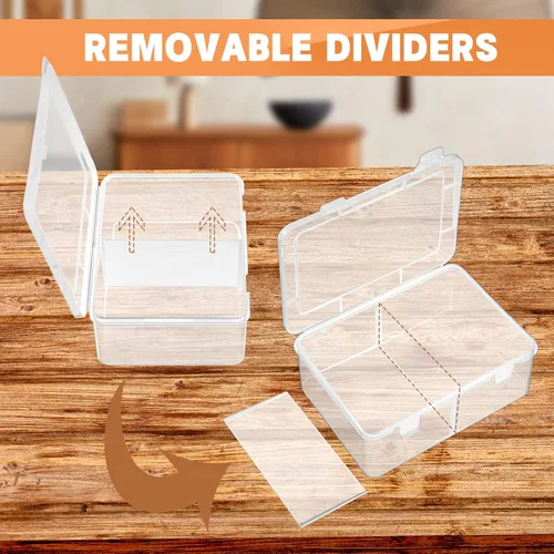 Vista 5 de Vicenpal Caja de almacenamiento de 300 tarjetas compatible con Mtg TCG, caja de almacenamiento de tarjetas coleccionables de plástico transparente