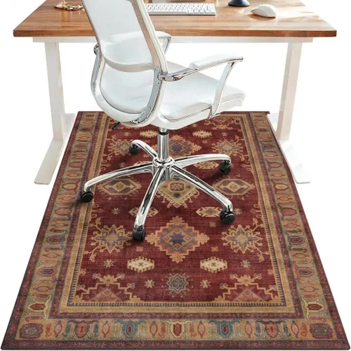 Vista 56 de Tapete para silla de oficina de 30 x 48 pulgadas para suelo de baldosas de madera dura, protector de alfombra debajo del escritorio para silla