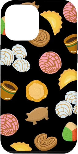 Vista 26 de Conchas Pan Dulce Pattern Black Phone Case Latina Gift Case Case for iPhone 17