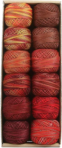 Vista 30 de Valdani Pearl Cotton Sz 12 El aroma de las flores 110 yardas/pelota Surtido