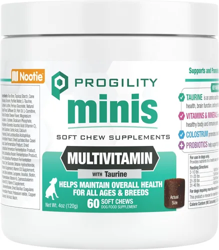 Progility Mini multivitamínico diario para perros pequeños – Ayuda a apoyar la salud inmunológica, del corazón, los ojos, el cerebro y el intestino