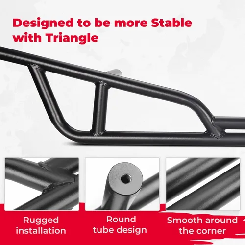 Vista 4 de KEMIMOTO X3 Barras de Amortiguación, Protectores de Roca Compatibles con Can Am Maverick X3 Turbo R RR 2017-2025 Protector de Parachoques Lateral