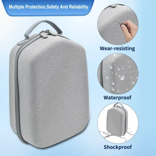 Vista 4 de LIONTELO Quest 2 - Funda de transporte rígida para Oculus Quest 2 y otros accesorios bolsa de transporte ligera todo en uno para auriculares VR