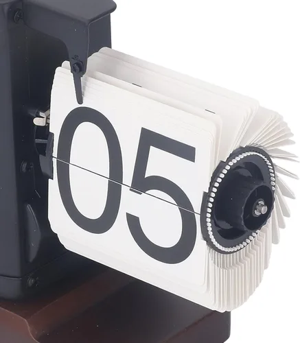 Vista 8 de Estante de escritorio retro, con tapa automática digital para decoración del hogar y la oficina, escritorio abatible, escritorio retro abatible