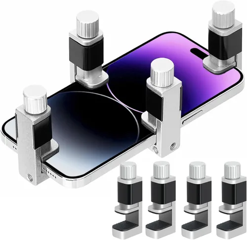 Kaisi Herramientas de reparación de pantalla de teléfono, abrazaderas de sujeción ajustables, herramientas de clip compatibles para fijación de