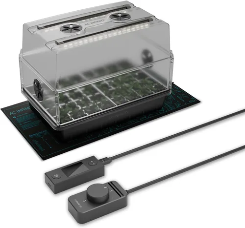 Vista 12 de AC Infinity Cúpula de Humedad, Kit de Germinación de Alta Resistencia con Cúpula de 3 mm de Grosor, Bandeja Resistente con Goteo, Bandeja