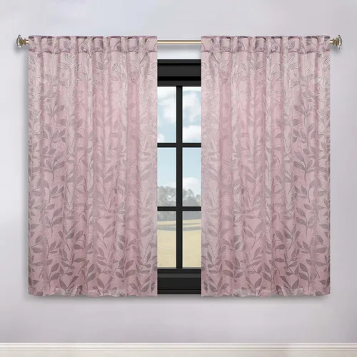 Vista 194 de Superior Cortinas opacas, oscurecimiento de la habitación para dormitorio, bloqueo solar, térmicas, cortinas bohemias modernas, colección de hojas