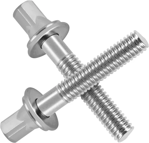 Vista 3 de EASTROCK Barras de tensión para tambor, tornillos para tambor, paquete de 6, M5X 1 4/5 Pulgadas, accesorio de repuesto para percusión, tornillos