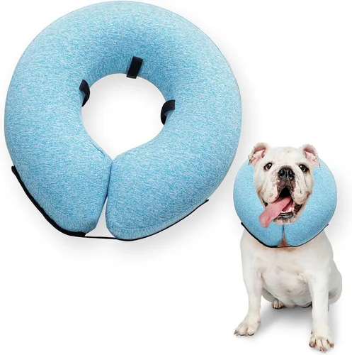 Vista 8 de Big Ant Collar inflable protector para perros y gatos, cono suave para perros después de la cirugía, collar de dona para cuello de perro, collar