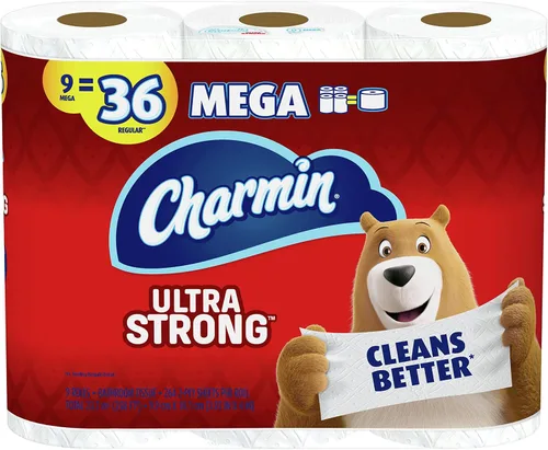 Vista 9 de Charmin Papel higiénico ultra fuerte, 4 megarrollos = 16 rollos regulares