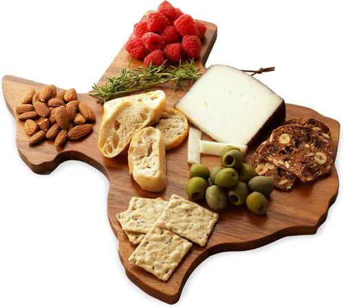Vista 20 de Tabla de servir grande Twine, accesorios para tablas de charcutería, bandeja de servir para aperitivos, tabla de cortar grande, bandeja de servir