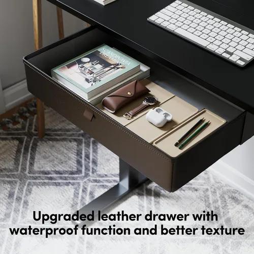 Vista 15 de BANTI Escritorio de pie de 55 x 24 pulgadas, mesa eléctrica de oficina en casa ajustable en altura ajustable, escritorio de pie con tablero