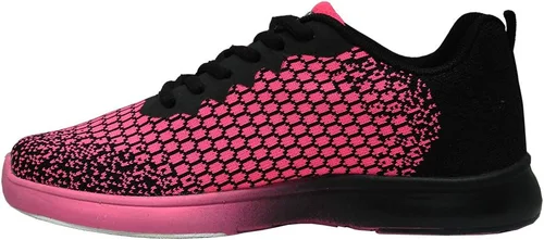 Vista 2 de Pyramid Path Lite - Zapatos de bolos de malla sin costuras para mujer, diseño ligero sin costuras, ajuste atlético, parte superior de punto