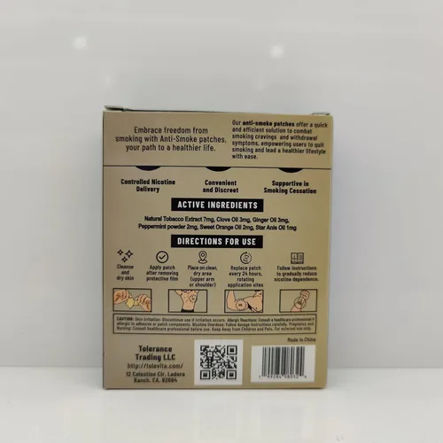 Vista 8 de TOLEVITA Parches de hierbas antihumo beige 7 mg Parches para dejar de fumar para ayudar a reducir los antojos Ayuda herbaria para dejar de fumar