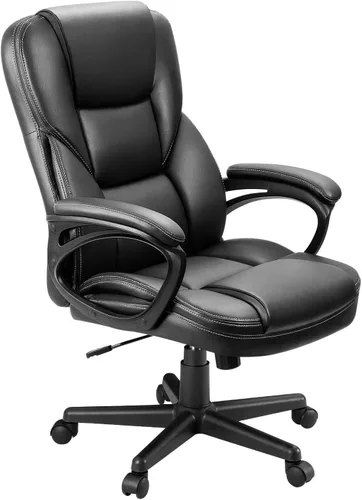 Vista 10 de Furmax Silla Ejecutiva de Oficina de Respaldo Alto Ajustable Gerencial Silla de Escritorio para el Hogar, Silla Giratoria de Computadora de Cuero PU