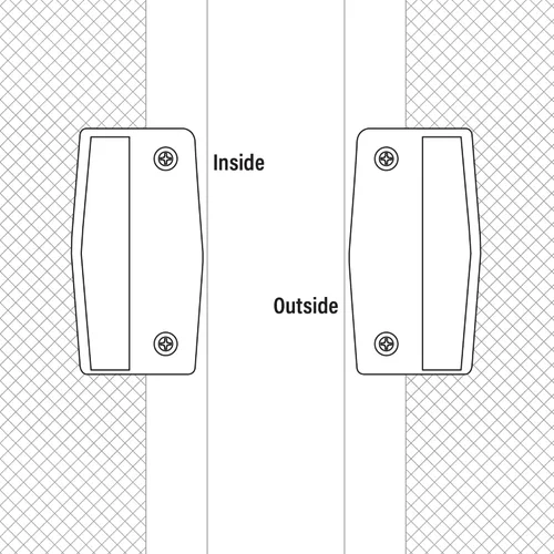 Vista 4 de Prime-Line A 111 - Tirador de puerta corrediza de plástico negro (paquete de 2)