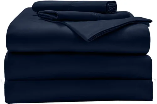 Vista 2 de Juego de sábanas divididas tamaño King para cama ajustable, suave de 1000 hilos, 100% algodón egipcio, tejido satinado, juego de 5 piezas con 2