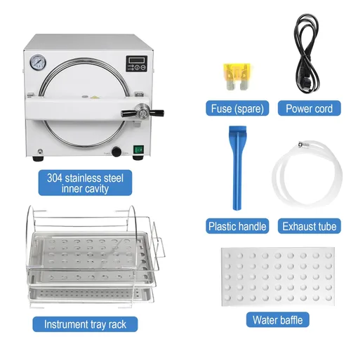 Vista 8 de 18L autoclave vacío alta presión alta temperatura máquina de vapor mini laboratorio Euipment Digital Display