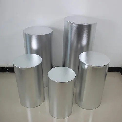 Vista 8 de Fundas de soporte de cilindro de fiesta para soportes de pedestal de cilindro de metal, cubierta de pedestal de cilindro elástico bronceador