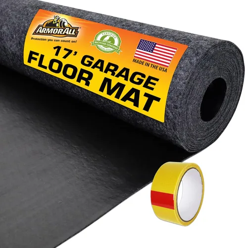 Vista 12 de Armor All tapete original de garaje para vehículos pequeños 8' 4" x 7' 4" incluye cinta de doble cara protege las superficies absorbente impermeable