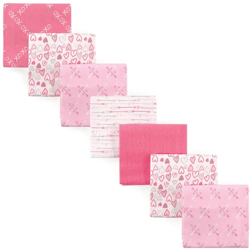 Vista 8 de Luvable Friends - Mantas unisex de franela de algodón para bebés, flores, paquete de 7 unidades, talla única