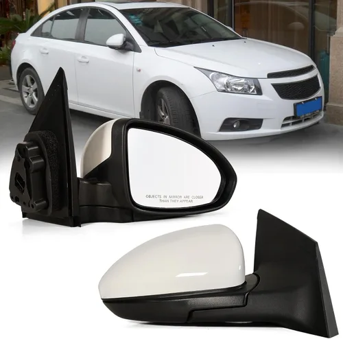 Vista 8 de Espejo lateral izquierdo del conductor compatible con Chevy Cruze Sedan/Hatchback 2011-2015 con cristal eléctrico sin calefacción, sin señal