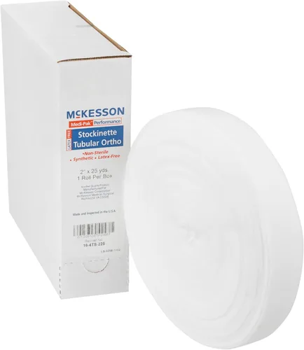 McKesson Stockinette sintético tubular, protección de la piel no estéril, 2 in x 25 yardas, 1 unidad, 1 paquete