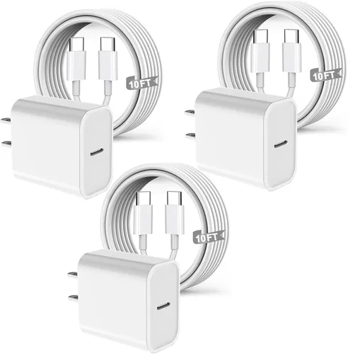 Vista 8 de USB C iPad Fast Charger,2018-2026 iPad Charger Fast Charger Wall Block with 3FT USB C to C Cable Cord for iPad Pro M5/M4/13/12.9/11,iPad Air