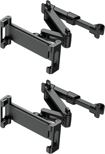 Vista 8 de Soporte para tablet para reposacabezas de automóvil, soporte plegable compatible con iPad de 6 a 13 pulgadas, Air, Mini, Switch, rotación ajustable