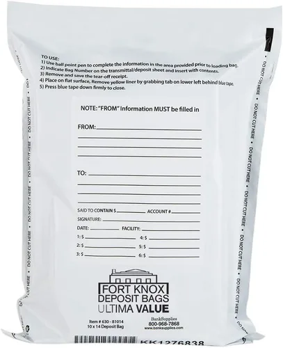 Vista 17 de Ultima Value Deposit Bag 9Wx12H - Bolsas de depósito bancario para efectivo - Paquete de 100