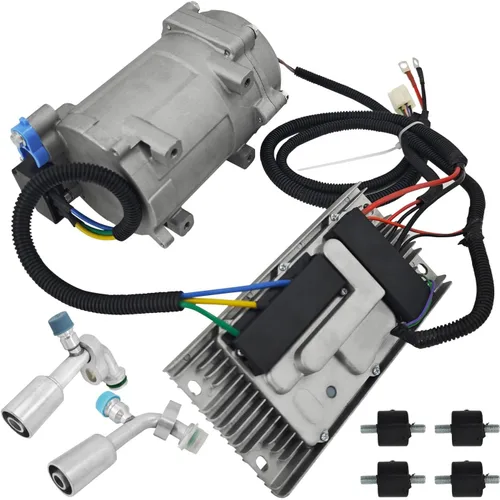 Vista 5 de Compresor Eléctrico Universal AC 20cc/r Compresor de Aire Acondicionado AC.100.3851 para Compresor Auto 12V para R134a