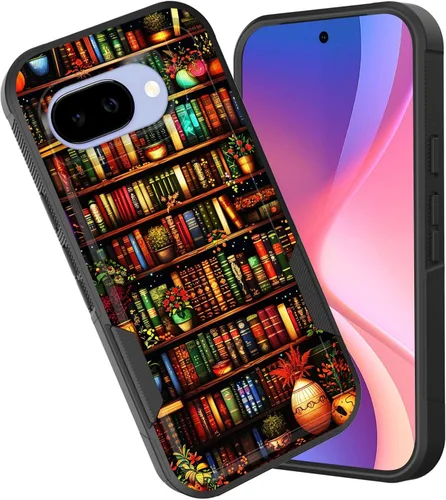 Vista 105 de Funda para Pixel 7a, funda protectora híbrida de doble capa resistente a prueba de golpes de policarbonato duro de silicona suave TPU para Google