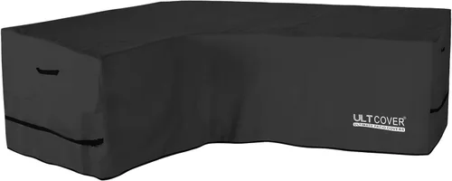 Vista 19 de ULTCOVER Funda impermeable para sofá de patio en forma de L y orientación derecha, para muebles modulares de 6 plazas, 110 pulgadas de ancho
