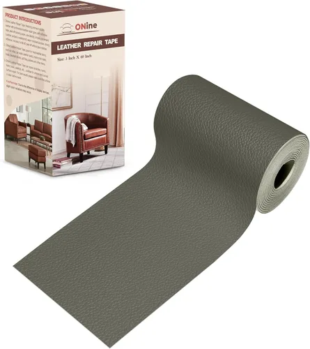 Vista 45 de ONine - Cinta de reparación de piel, parche para reparación de piel autoadhesivo de 12 x 48 pulgadas, impermeable, resistente al desgaste, para Negro