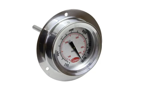 Cooper-Atkins Termómetro industrial del soporte del reborde de los bimetales del acero inoxidable 2225-20, rango de temperatura de 200 a 1000 grados