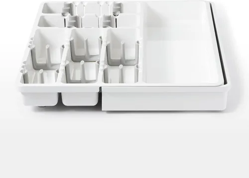 Vista 7 de OXO Good Grips - Organizador grande de utensilios expandible, color blanco
