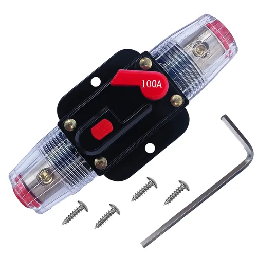 Vista 15 de Interruptor de circuito de 20 amperios de reinicio manual, impermeable, inversor en línea, para coche, vehículos todo terreno, motores de arrastre