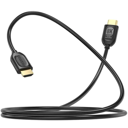 Vista 21 de Fosmon - Cable HDMI 2.0 de 0.3 m, 4K@60Hz, certificado premium en pared CL3, 18Gbps de súper alta velocidad, HDR, HDCP 2.2/1.4, 3D, ARC, 30AWG