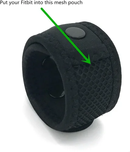 Vista 3 de Wanty Pulsera de brazo con hebilla ajustable, correa de tobillo con bolsa de malla para Fitbit ONE/Fitbit Flex 2/Fitbit ALTA/ALTA HR/Activity