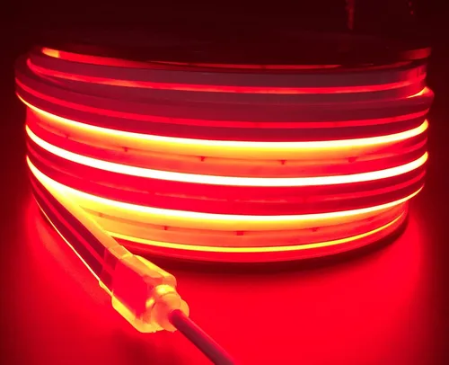 Vista 11 de Tira de luz LED RGB de silicona de neón flexible, impermeable, multicolor, control remoto para el hogar, jardín, decoración arquitectónica